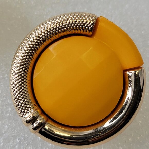 Orange and Gold Earrings - Picture 3 of 8